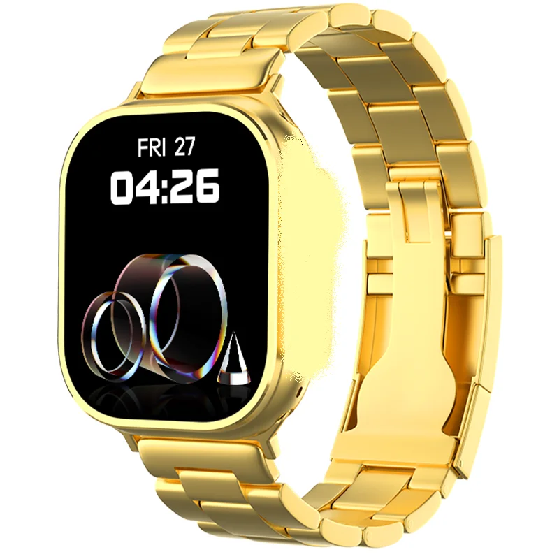 Умные часы с металлическим ремешком