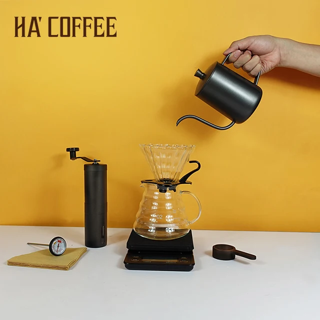 Машинка для измельчения бобов, чайник с гусиной шеечкой, Эфиопский арабский турецкий кофейный набор oromo с подарочной упаковкой