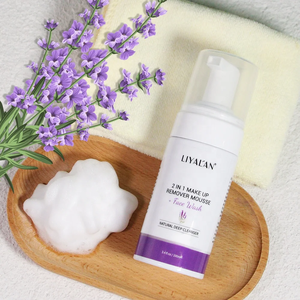 Custom Korean Makeup Remover Face Wash Amino Acid Oil Control Facial Foam Cleanser Organic Fruit Cleansing Mousse