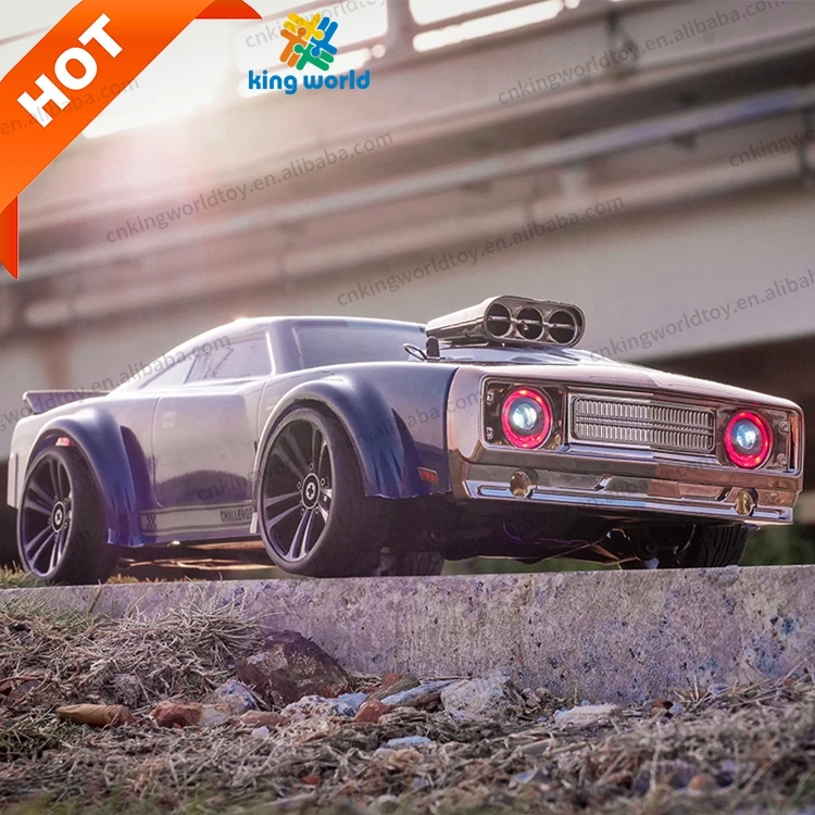 SCY 16303  2.4G 1/16 RTR 4WD High Speed Off-Road Drift RC Car Flat Running Muscle Car with Retro LED Light RC Cars