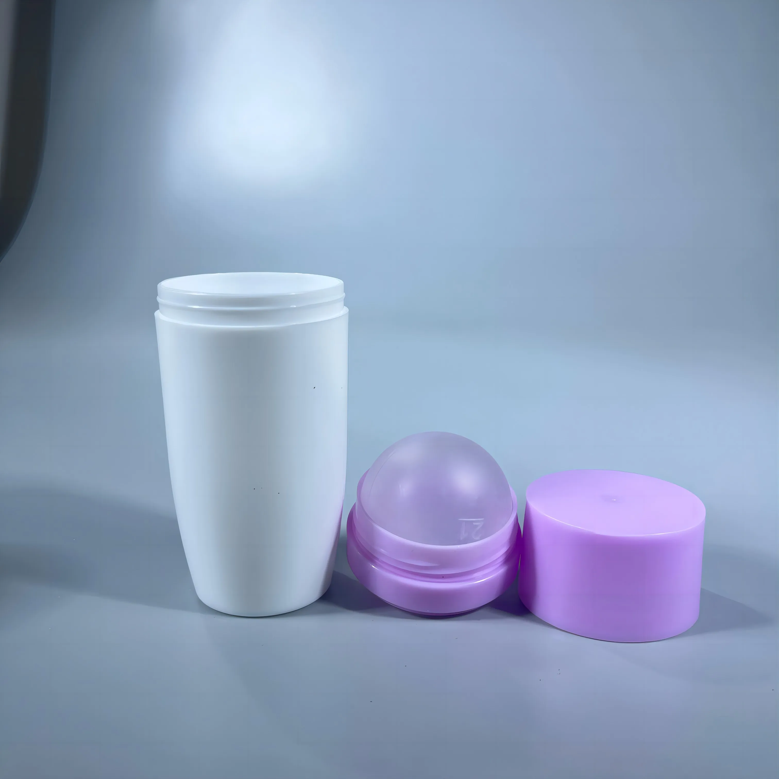 Unique Design 50ML pp plastic Deodorant container Plastic Roll On Bottle Free samples