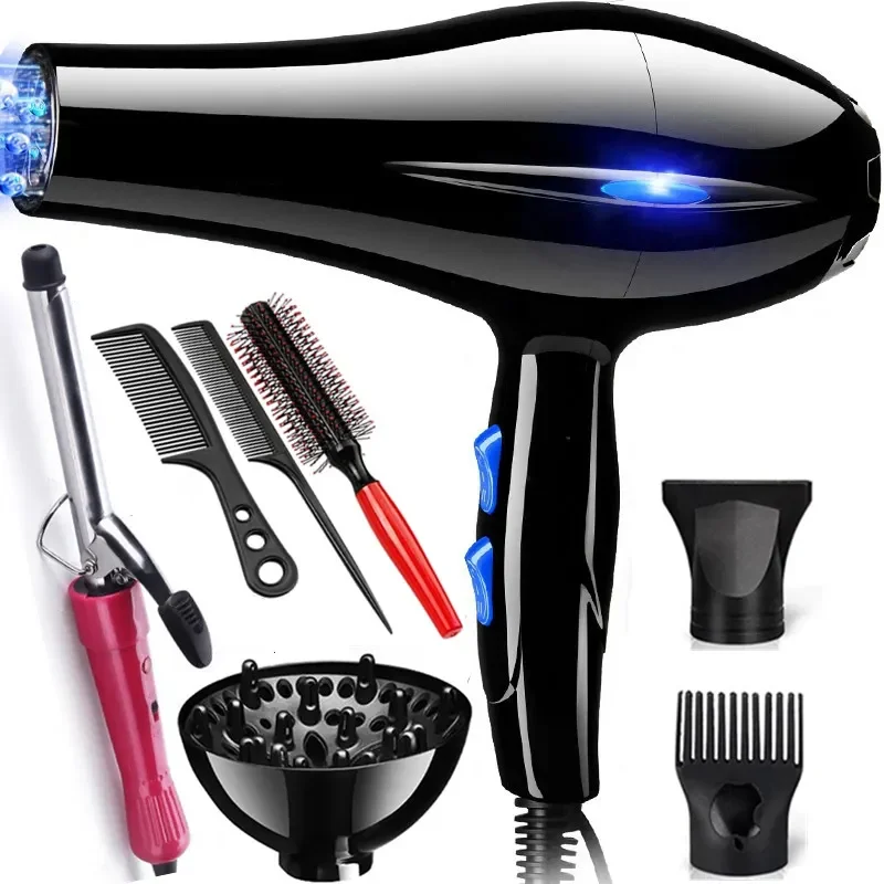 Hair Dryer Household Salon Use Negativ Ion Reverse Air Hand With Comb 1000W