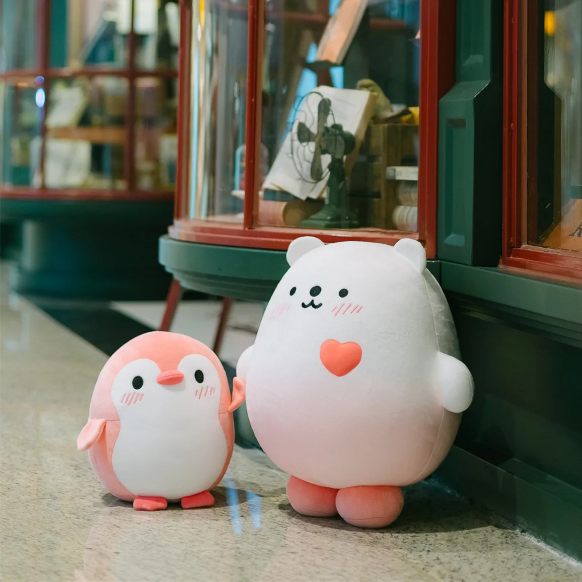 Wholesale Cartoon Pink Penguin Plush Soft Toy Sleep with Appease Rag Dolls Gift for Kid Home Decoration Stuffed Animal Plush Toy