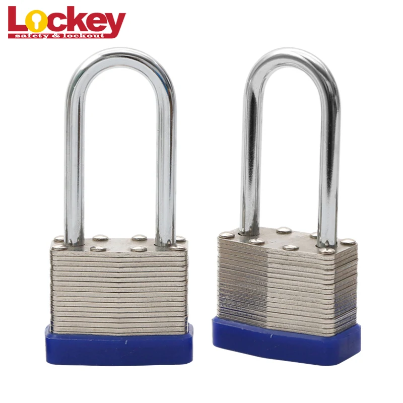 Heavy Duty 63mm Long Shackle Weatherproof Laminated Safety Padlock
