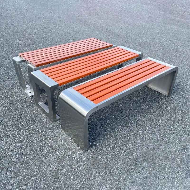 Modern Design Cast Iron Metal Legs Wood Slats Park Bench for Courtyard on Sale