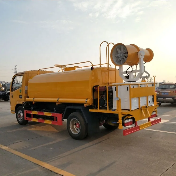 new DFAC 5 tons Road sprinkler 5000L garden spray vehicle dust suppression watering tank trucks mist spray Site demolition