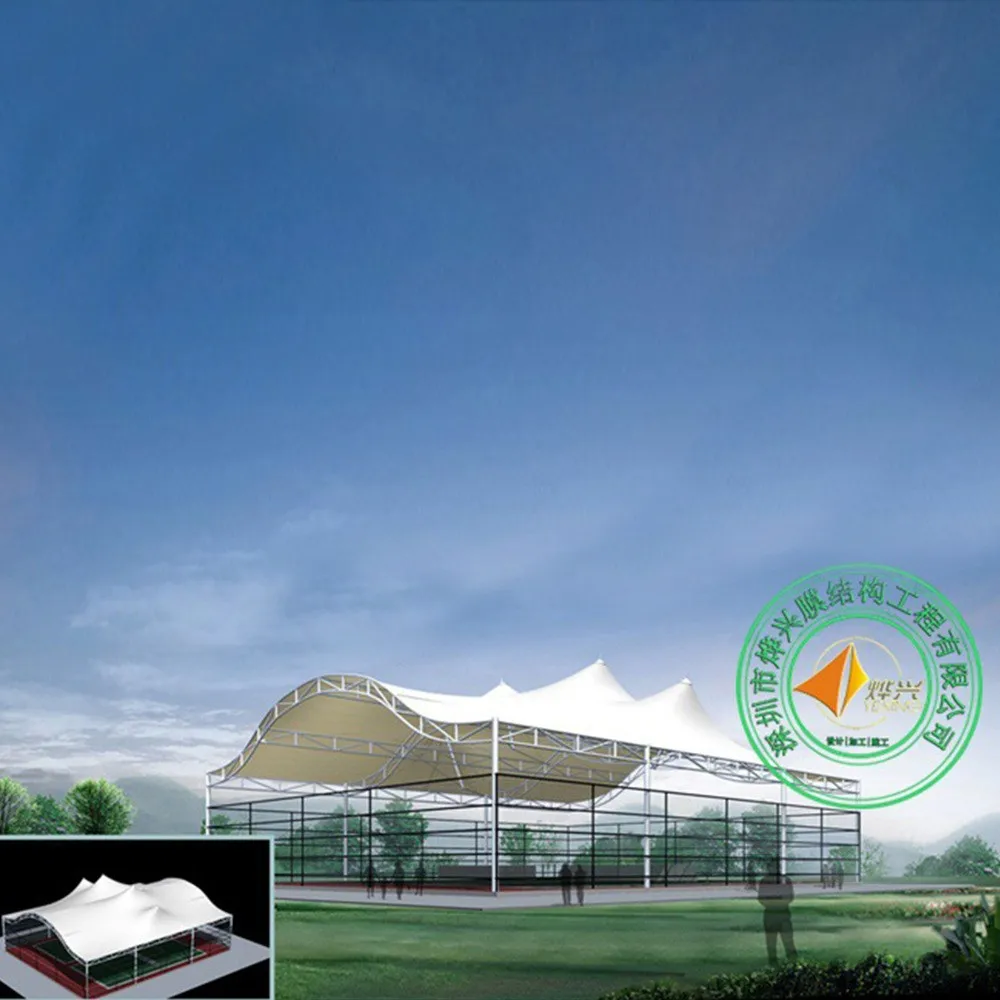 Stadium Membrane Structure Roof Manufacturer Supplies Tensile Membrane Structure Tent Sunshade Tent