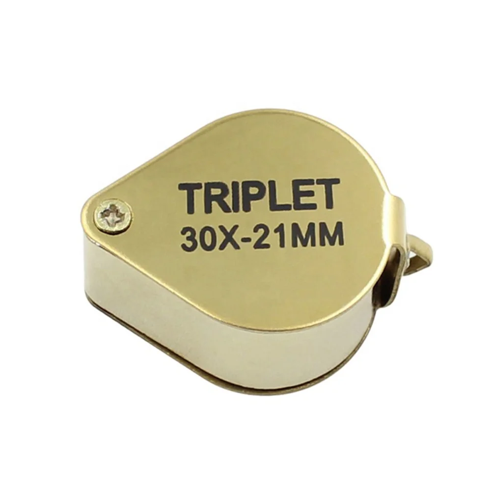 Golden 30x 21mm Jewelers Eye Loupe Magnifier Magnifying glass