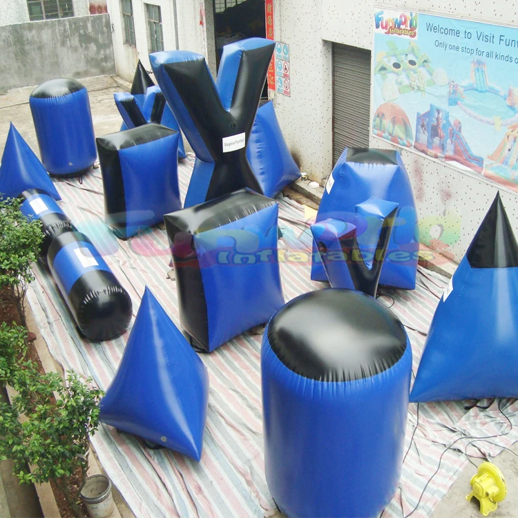 Kids outdoor laser guns competition field packages inflatable paintball bunkers for archery tag