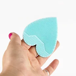 HeaLeanLo silicone heart shape wash face brush facial exfoliator cleansing pad brush for sensitive skin