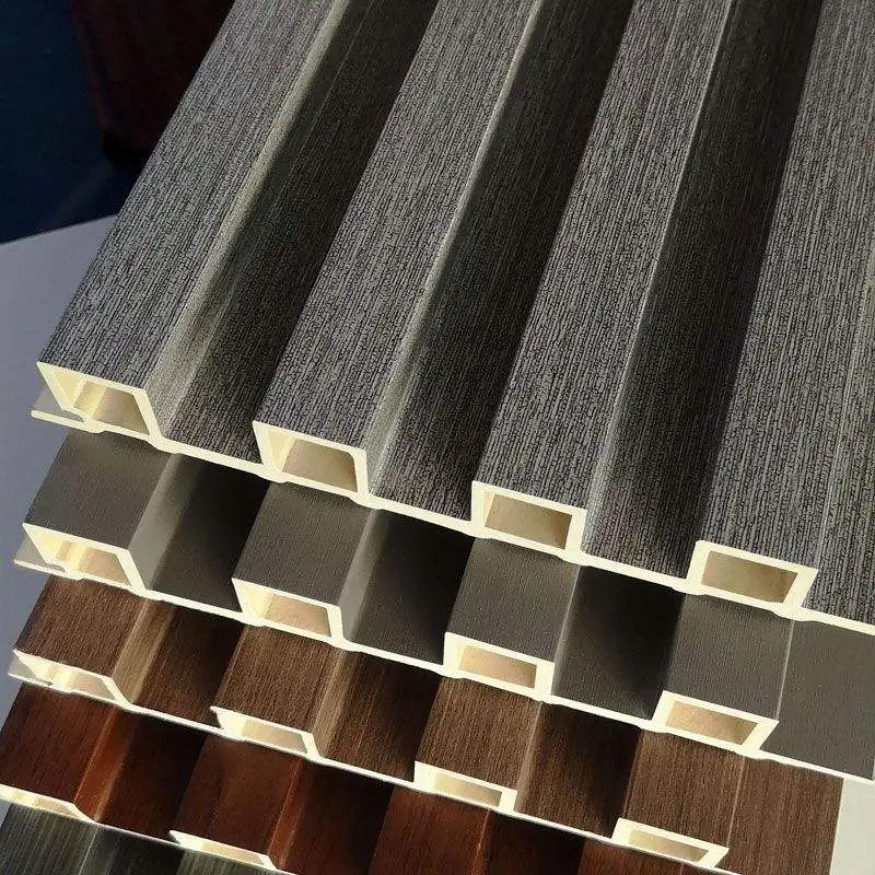 Hot quality Hollow Pvc Wall Panel Interior Decoration Wood 3d Wall Panels Design Indoor Interior Laminated Wpc Wall Panel