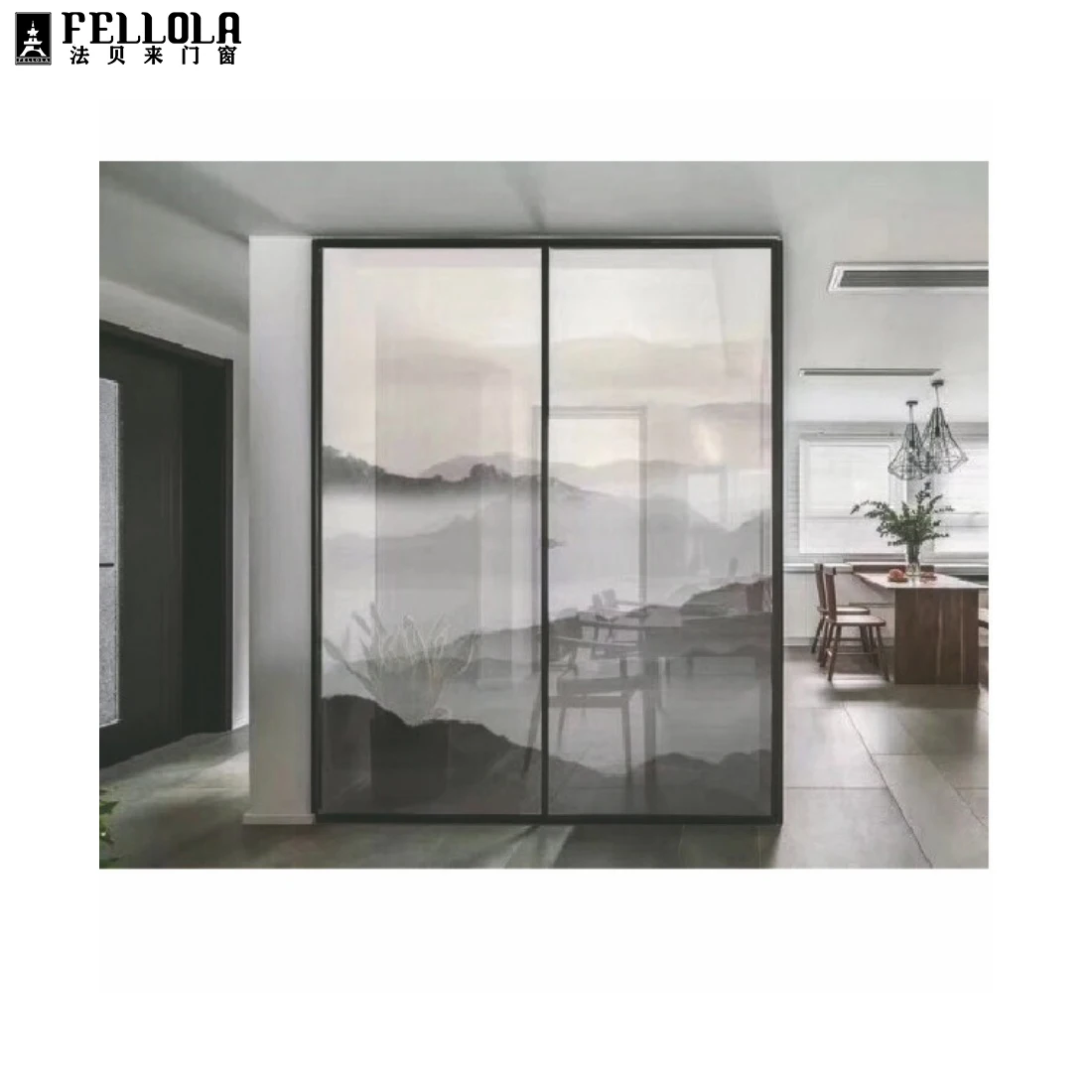 High Quality Security Anti Robbery Very Narrow Sliding Doors With Stainless Steel Screens