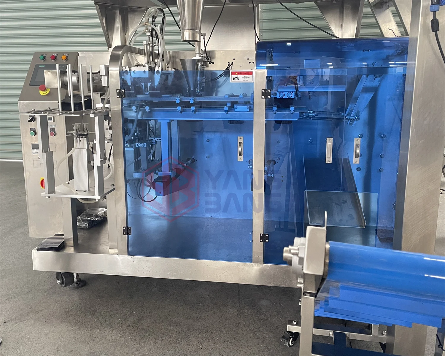 YB-210F Automatic Powder Zipper Bag Doypack Filling Sealing Premade Pouch Food Packing Machine