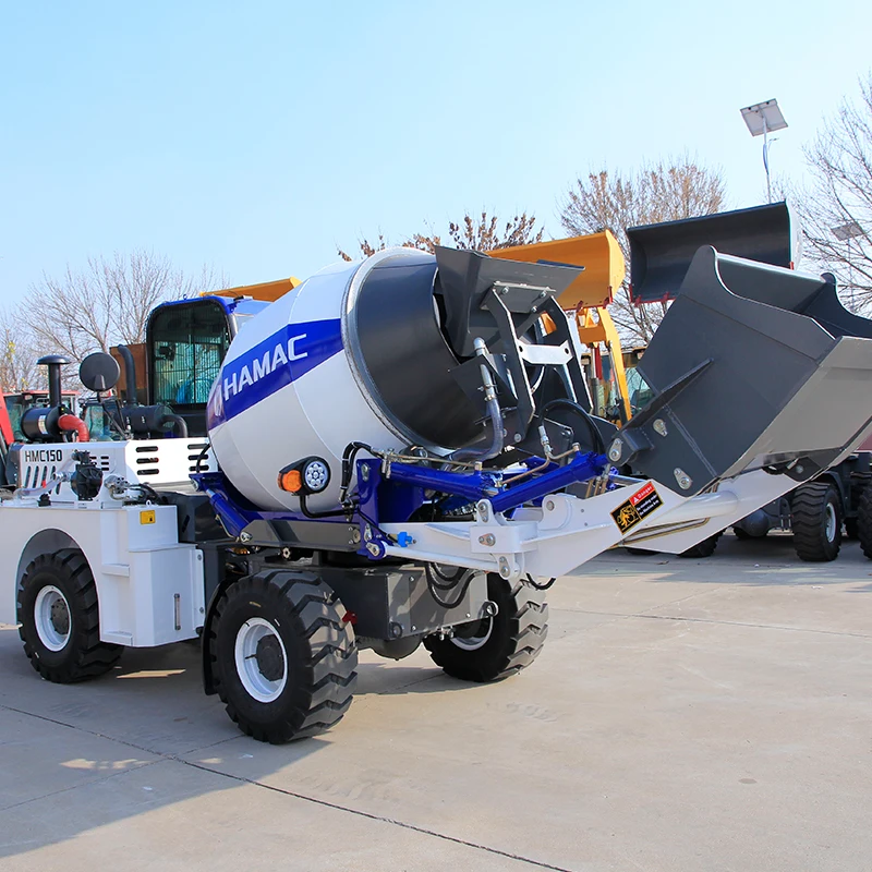mini auto self loading concrete truck concrete mixer