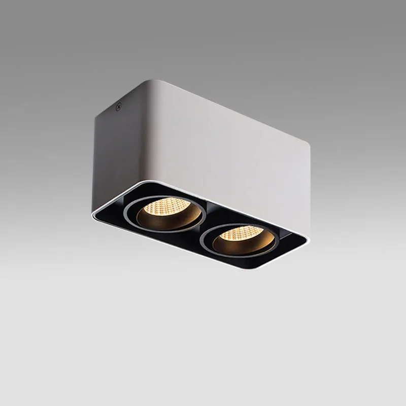 VVS 3 years warranty cob grille lamp aluminum white and black downlight angle adjustable spotlight