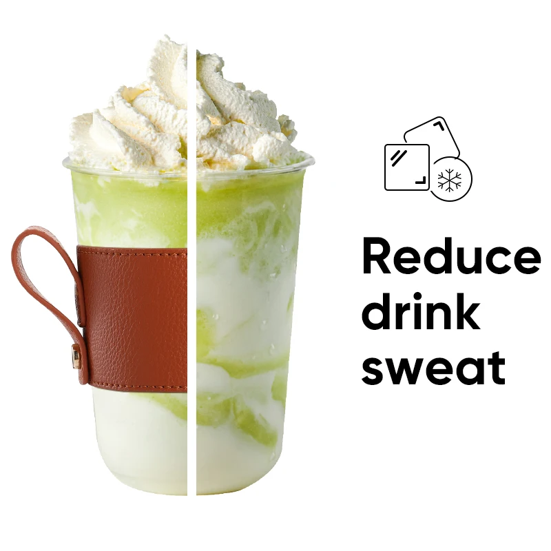 Everich 350 ml Custom Logo Office Camping Coffee Milk Mug Double Wall Stainless Steel  BPA Free Mug with Leather Sleeve