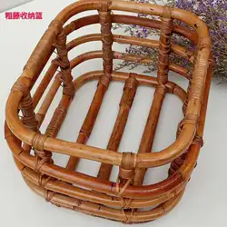 Rattan crib basket crib photography props handwoven vine crate for newborn photography props
