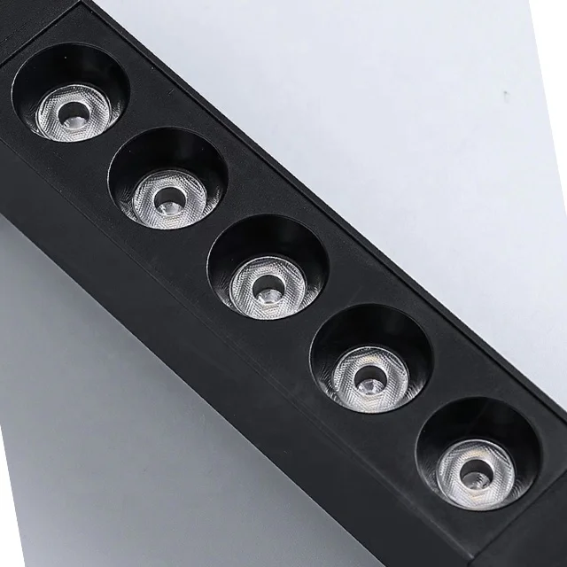 Ra 80 High Lumen linear track light 3000Lm input voltage AC 220V Mall track spot light for clothing store