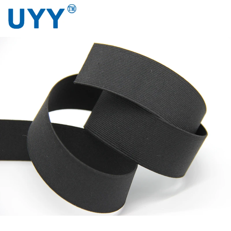 
Color Decorative Polyester Black 3cm Elastic Band for Clothing 