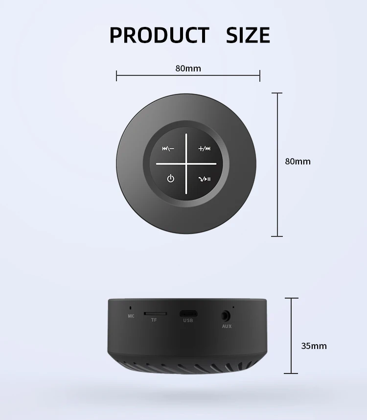 Алюминиевый сплав Led милый мини-динамик Touch Bluetooths TF USB Беспроводная