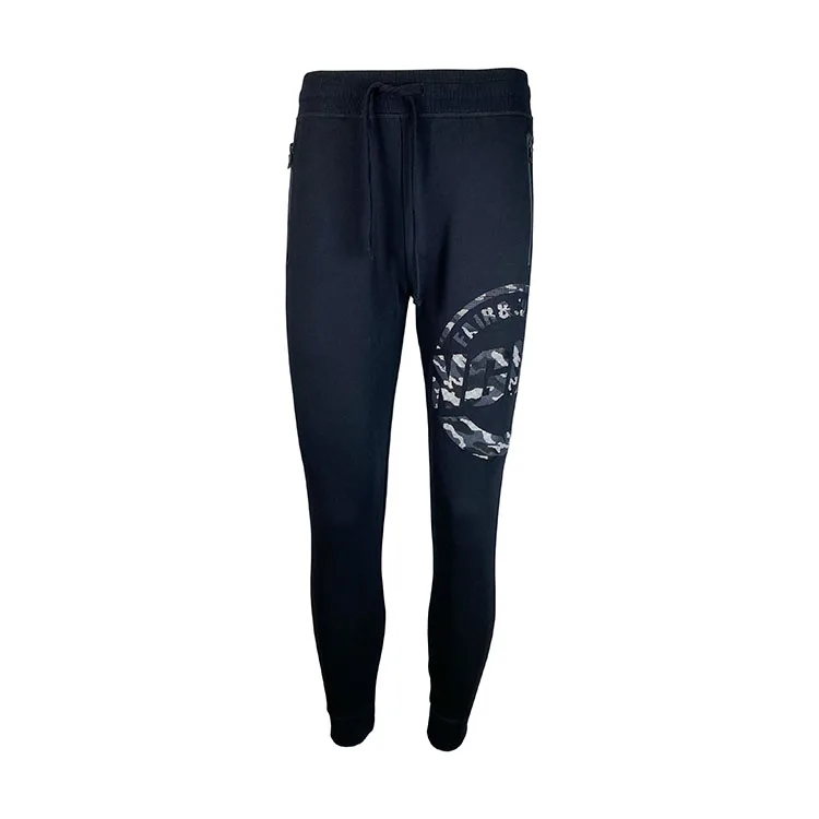 
Custom Printed French Terry Sports Trousers Pants For Mens Jogger Pants With Zipper Side Pockets 