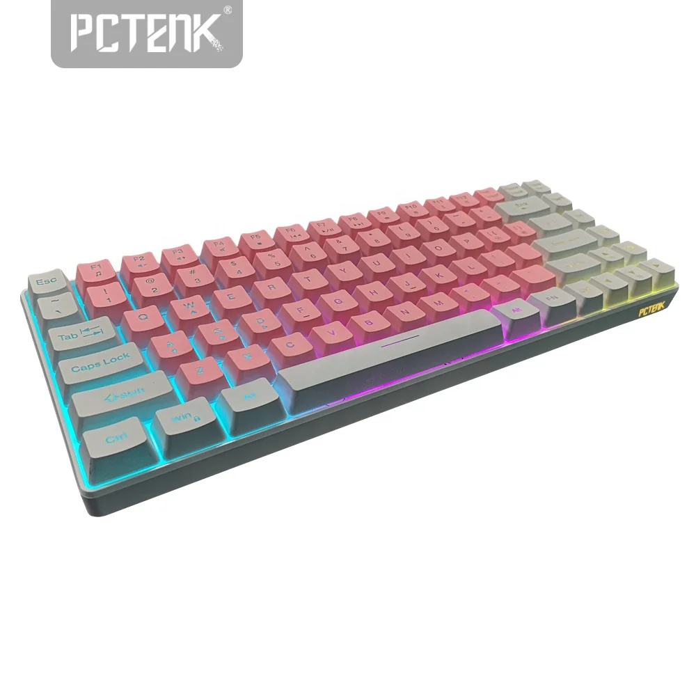 China Factory OEM ODM Customized TYPE C Rechargeable RGB Gaming Wireless Keyboard