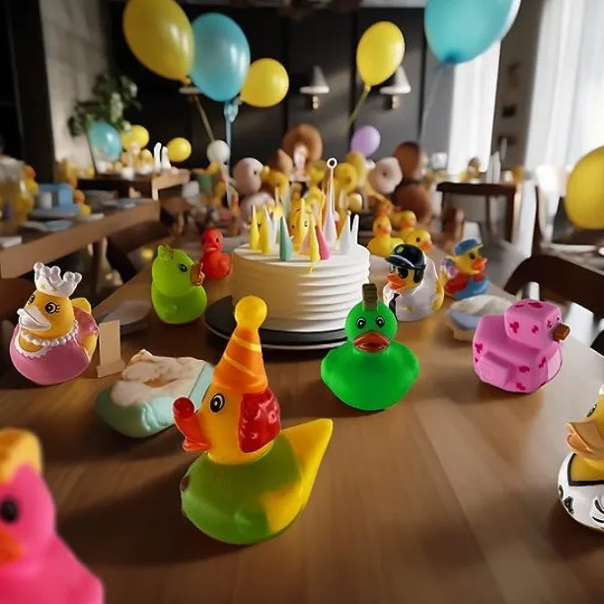 New Unisex American Jeep Duck Toy Plastic Enamel Duck for Water Play & Party Decor for Children of All Genders