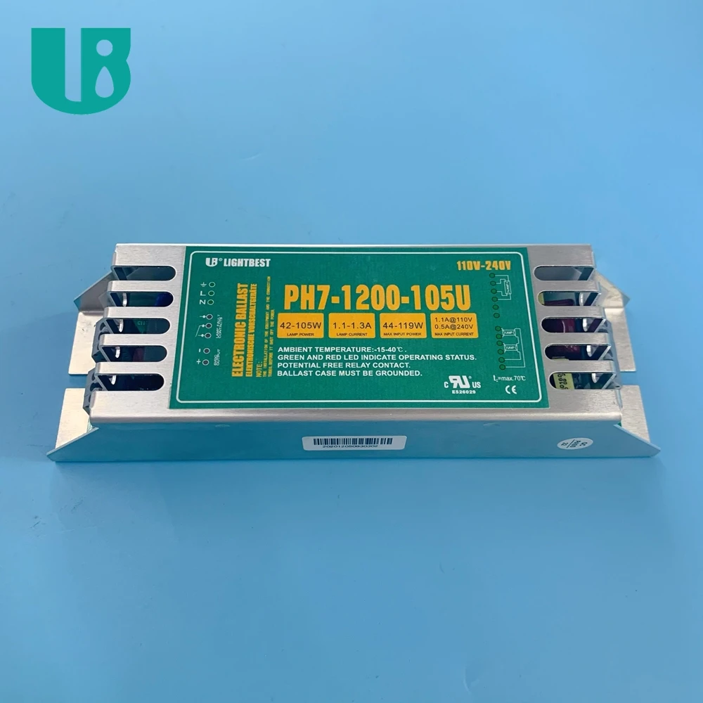 PH7 1200 105U Manufacturer 42w -105w gpha843t5l germicidal uvc amalgam lamp electronic ballast ce