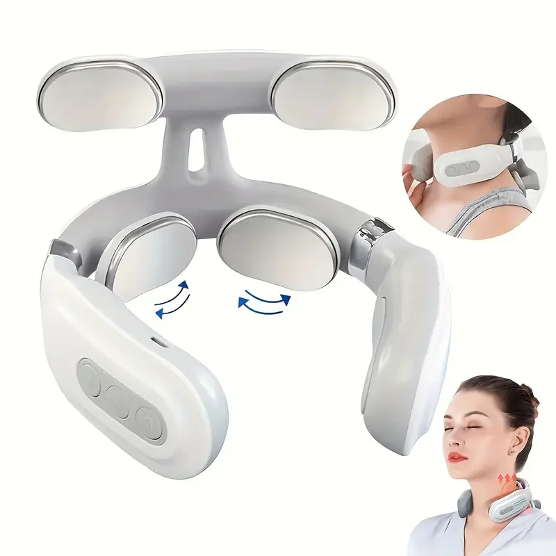 Home Travel Neck Protector Pulse Shoulder And Neck Massager Intelligent Heating Electric Neck Protector Massager