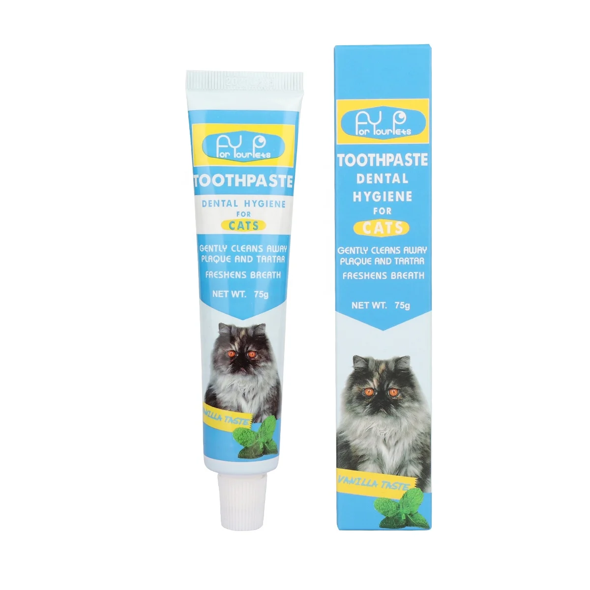 Factory Wholesale Color Box Packaging Dog Dental Care Cat Tooth Paste Dog Pet Toothpaste