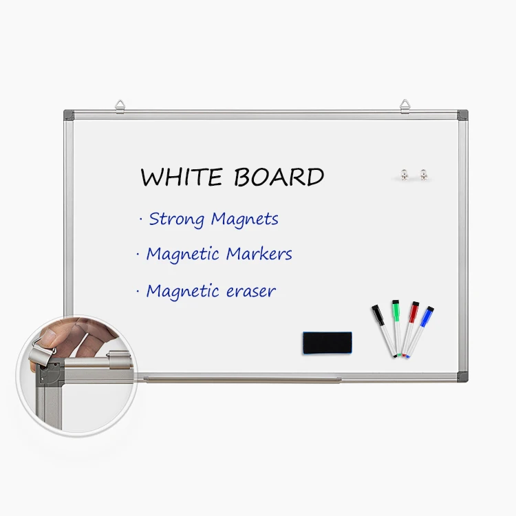 Magnetic Whiteboard 48 x 36 inch 120 x 90 cm White Writing Board