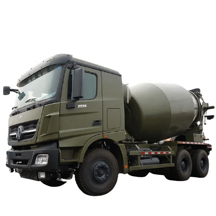  6x6 в стиле милитари 12 M3 3-х осевой бетона транзит смеситель на грузовике быстрая передача коробка Weichai 340hp