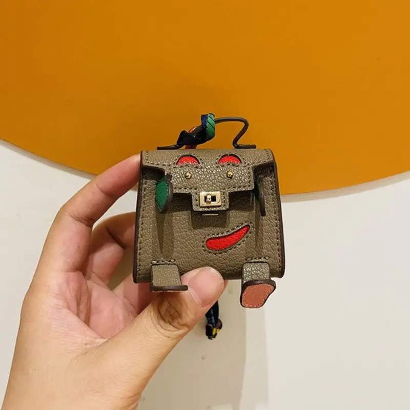 New cute mini handbag hanger ornaments tiny bag purse pendant earphone holder luxury designer leather bag charms