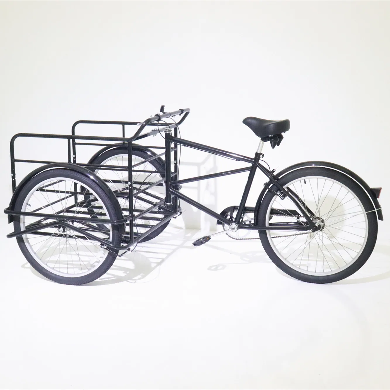 3 wheel bike reverse tricycle front loading cargo bicycle 26 inch strong steel frame for cargo use
