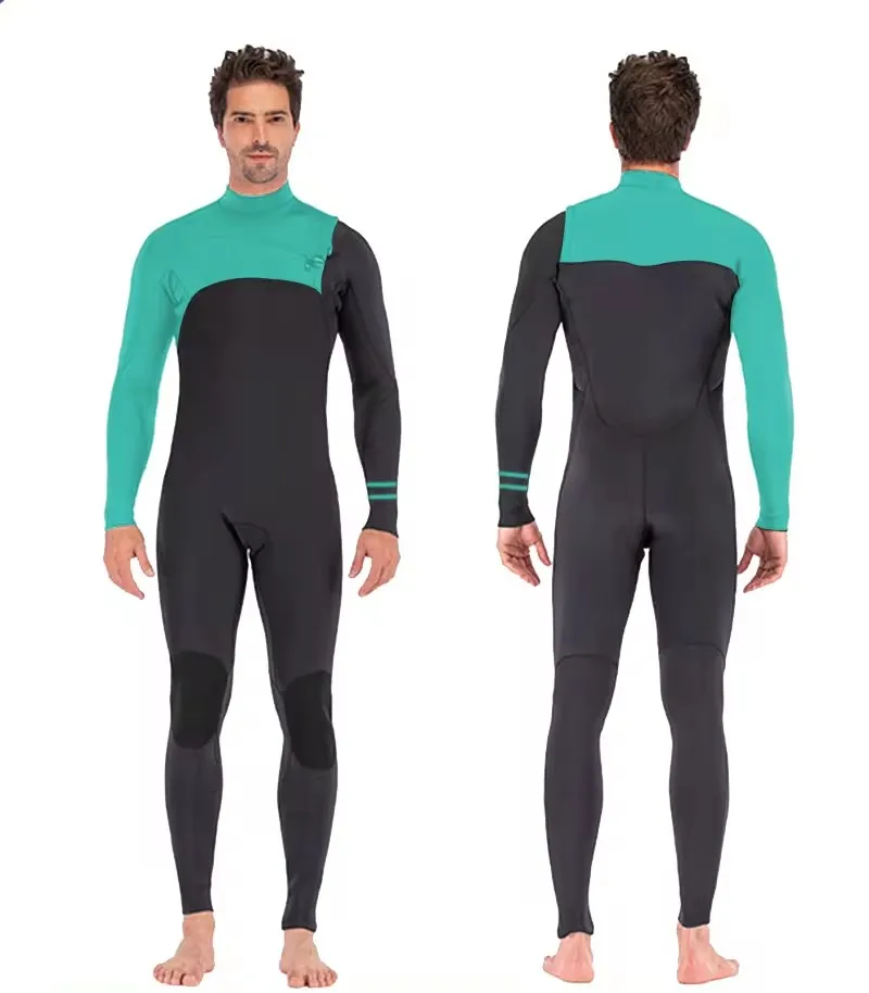 DIVESTAR Custom High Quality 3/2mm Neoprene Thermal Surfing Wetsuit With Rapid Dry Fabric and Chest Zipper Bodysuit