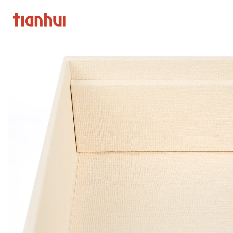 Tianhui Bamboo Lid Paperboard Gift Box Packaging Tea Box for Craft Cookies