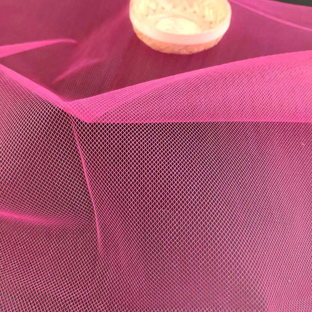 New product two-line tulle polyester mesh fabric