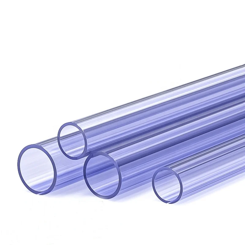 Wholesale Custom DIN JIS ANSI Standard 25 mm 40 mm 50 mm 110 mm 160 mm Round Transparent Blue Hard PVC Pipe For Water Supply