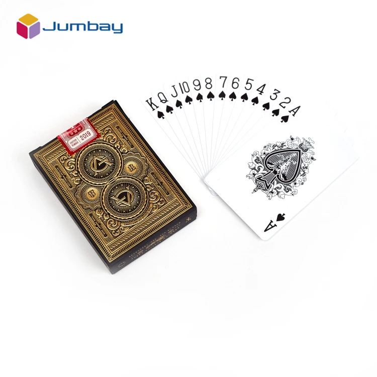 Professional Personal Customization Custom Ad Playing Card German Black Core Poker Card German Paper Poker Cards