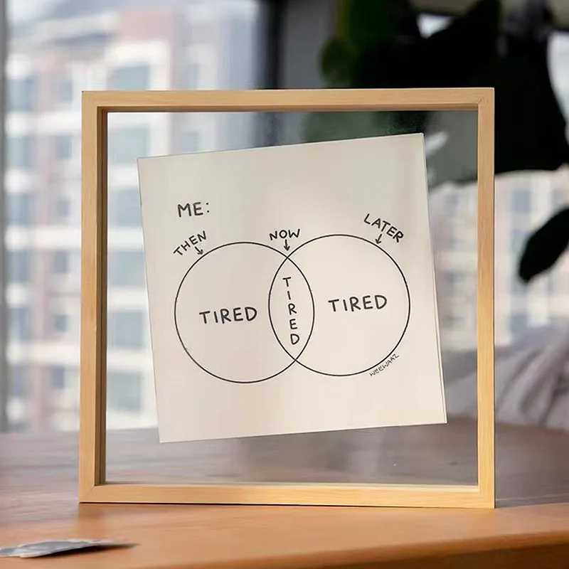 Factory Wholesale Custom Creative Table 7 Inch Photo Frame Wooden Acrylic Photo Frames