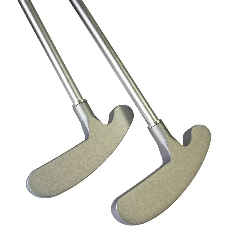 Two-Way Aluminum Alloy 3-Section Foldable Right/Left Handed Golf Putter Club Practice Golf Putter for sale