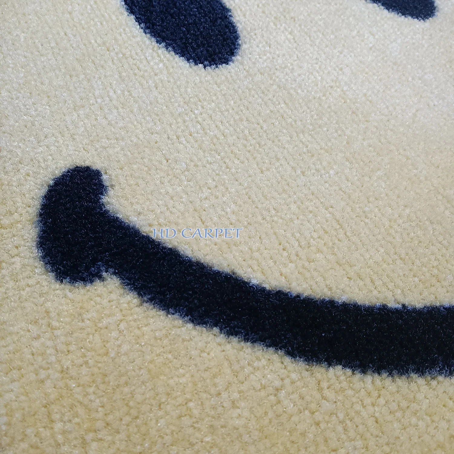 High quality washable thick carpet lovely soft flower egg smile rug for children