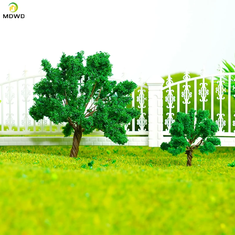 3cm 4cm 5cm Spring   Green  Handmade Wire Model Tree  For O HO TT N Scale Forest Model Miniature  Artificial Layout