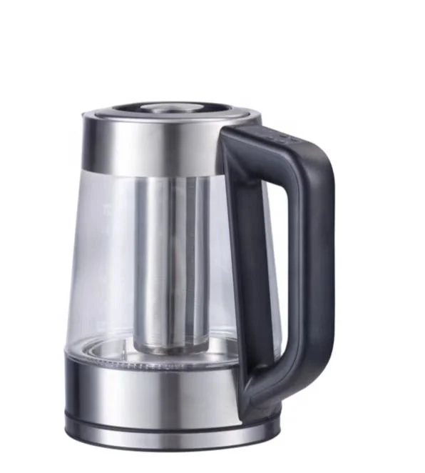 glass digital portable tea maker with filter and keep warmer