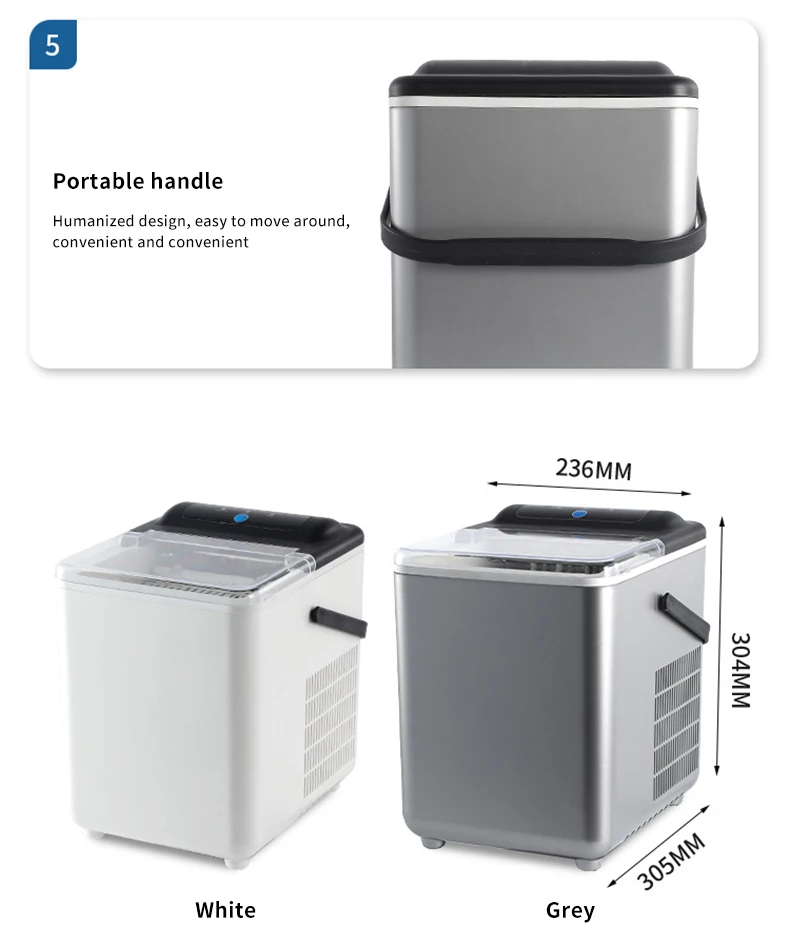 Factory Outlet OEM/ODM 1.8L Larger Capacity Energy Saving Ice Maker Ice Making Machine Used for Home