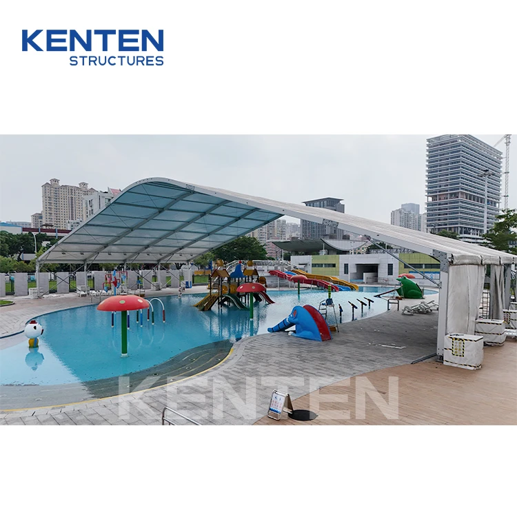 KENTEN curved type swimming pool tent swimming pool stretch tent