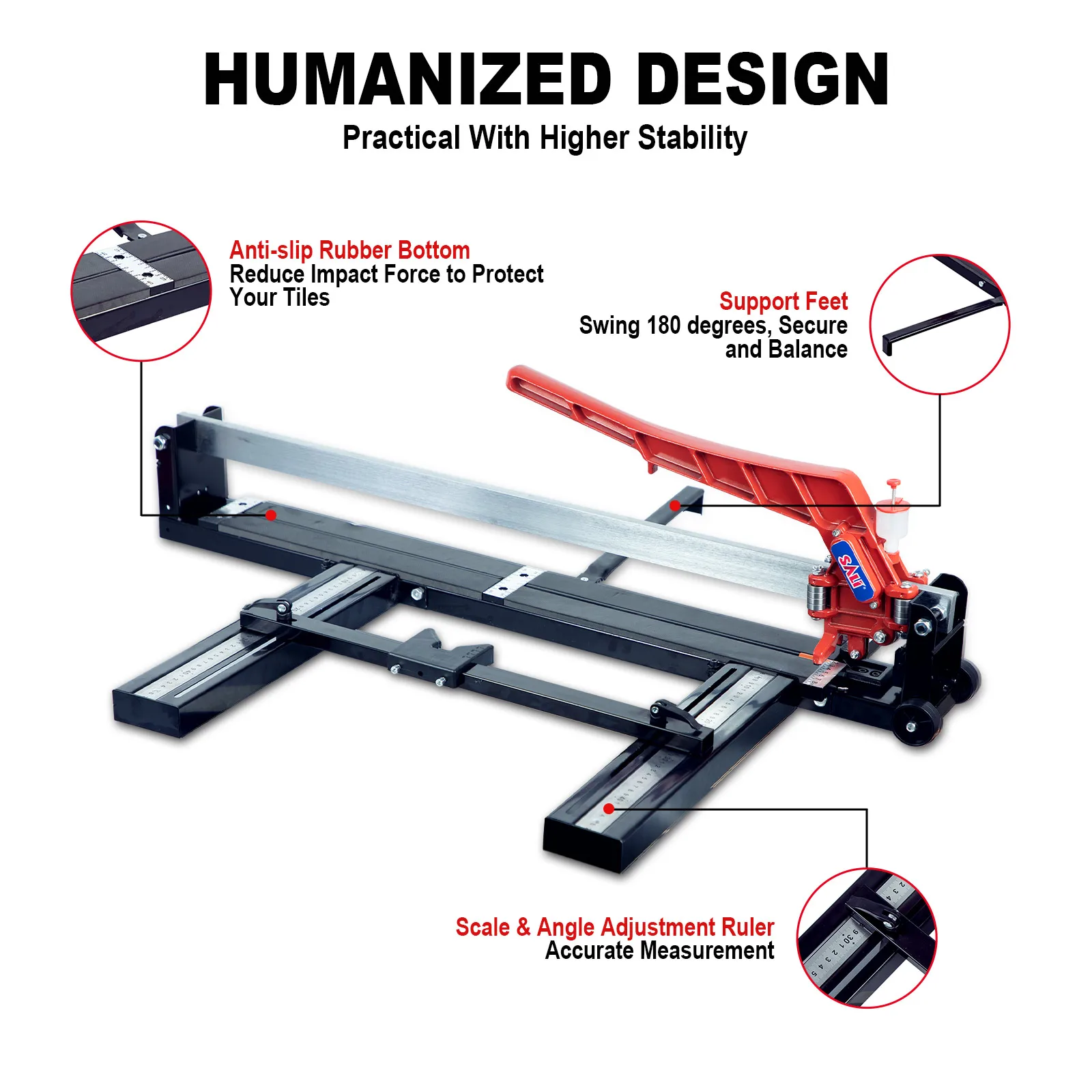 SALI new arrived laser 800/1200/1800 mm manual porcelain ceramic tiles cutter machine