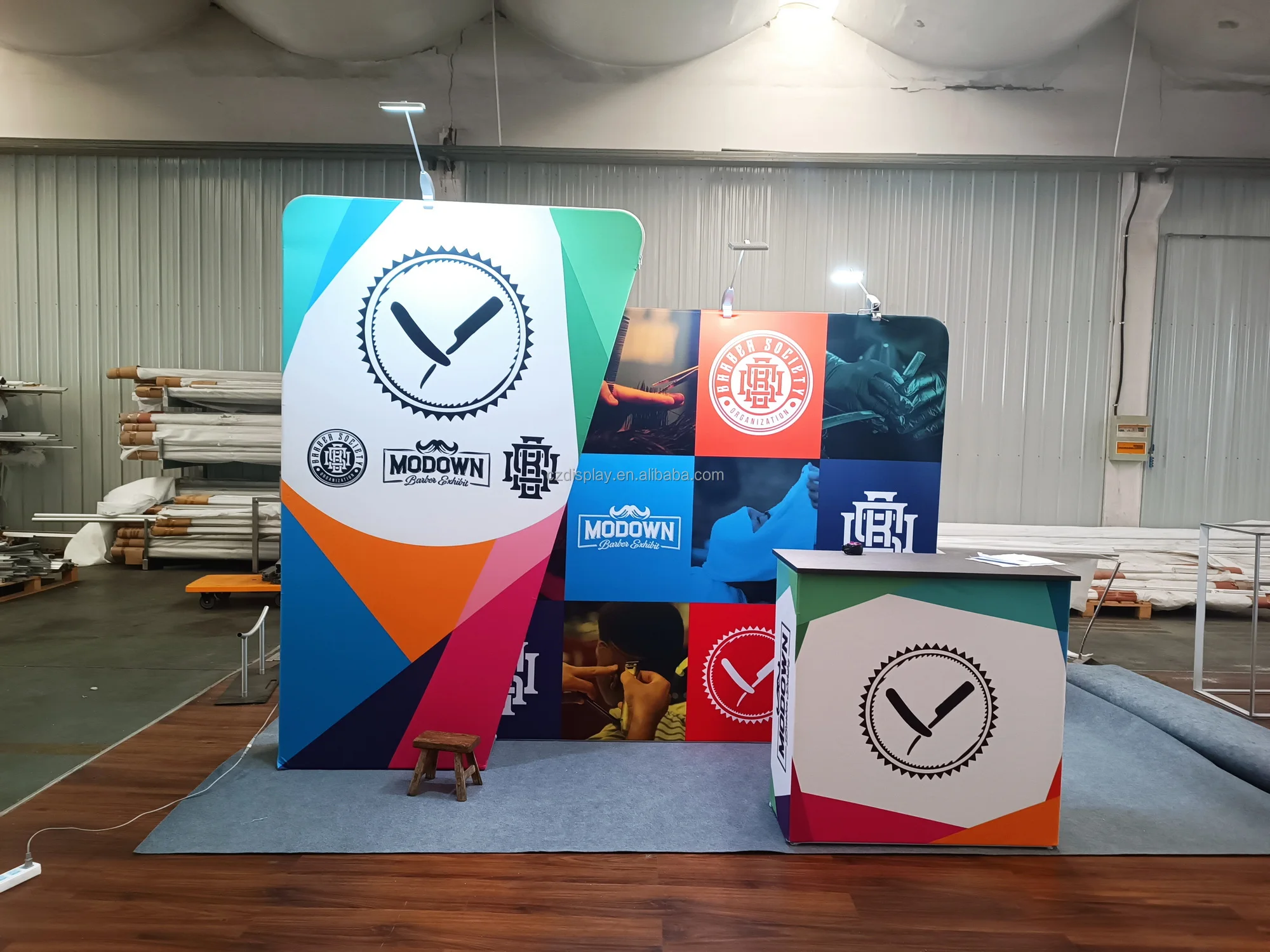 10x20 portable large display aluminum frame tension fabric trade show exhibition  booth