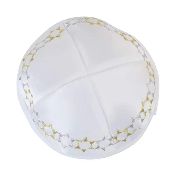 Belief Wholesale Kippah Jewish Kippot Custom Logo Yarmulke Jewish Cotton Linen Kippah Hat For Celebrating customized factory