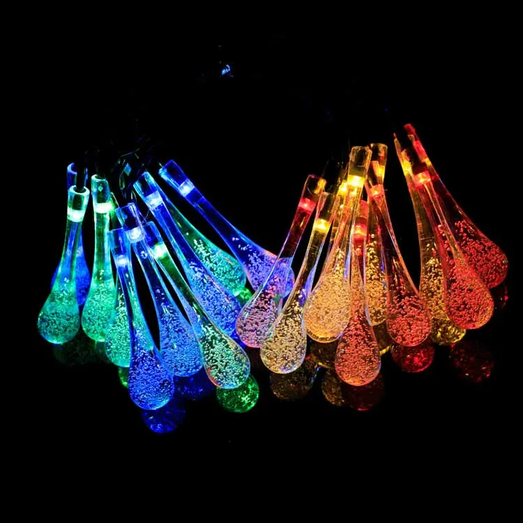 200Led Multicolor Waterproof Bubble Ball Water Drop Christmas Led Solar String Light